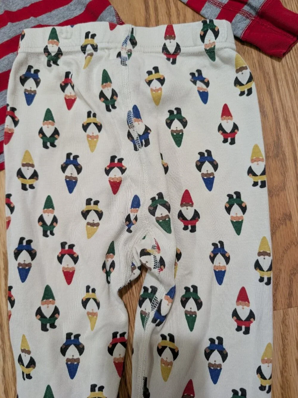 Hanna Andersson Long John Pajamas Gnomes Stripes 110 5 Organic Cotton